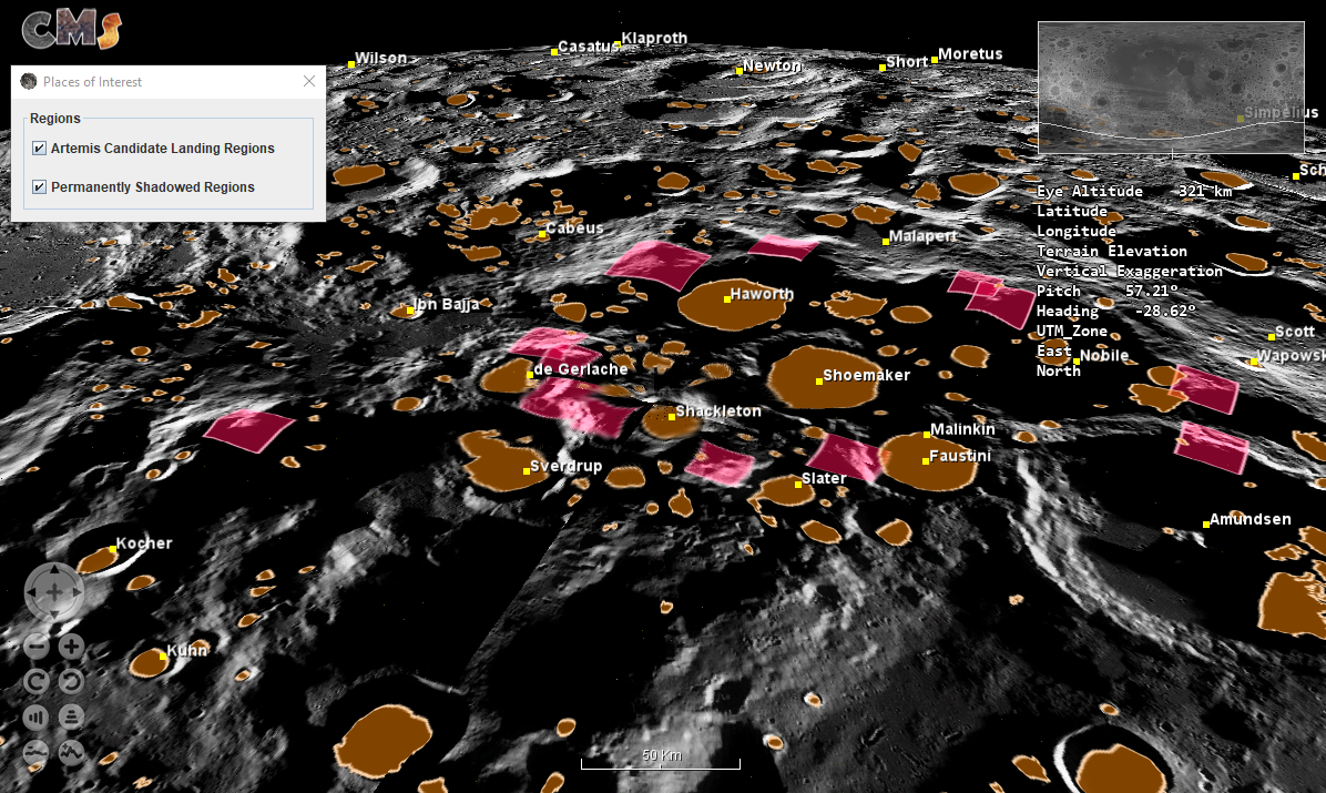 Artemis Candidate Landing Regions