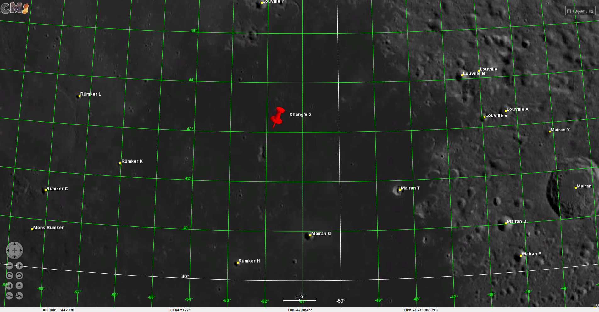 Latitude Longitude Graticule Layer